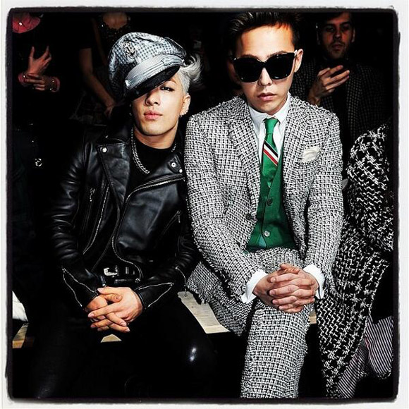 Street style cực chất của GDragon và Taeyang tại Paris Fashion Week